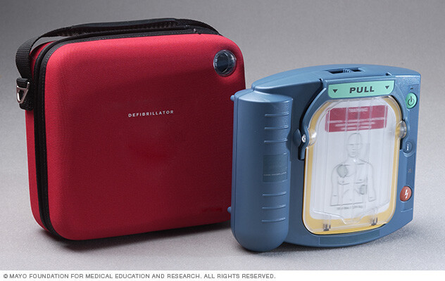Home automated external defibrillator (AED)